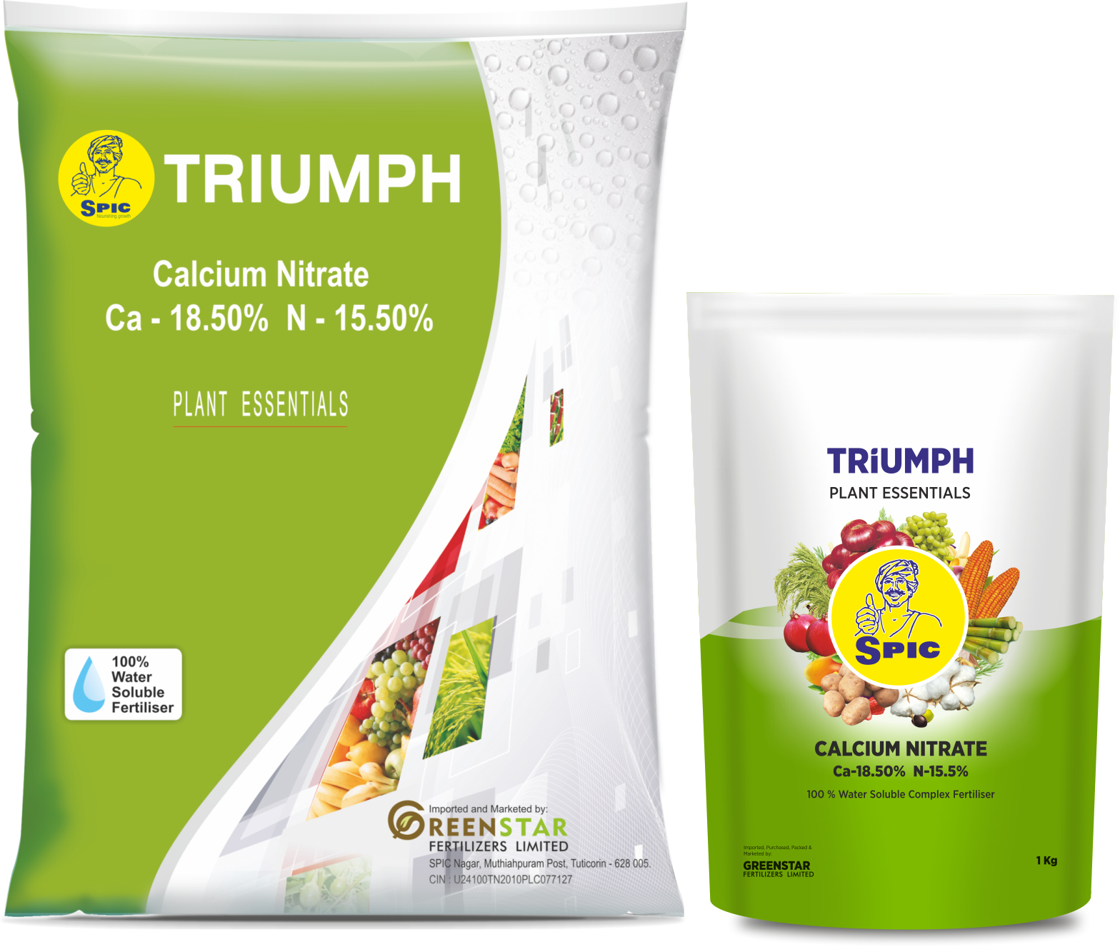 SPIC Triumph (Calcium Nitrate) (Ca 18.50% N 15.5%)