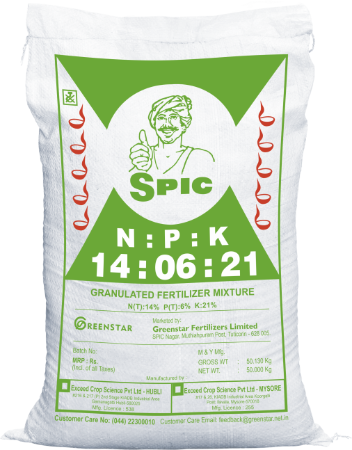 SPIC NPK Granulated Fertilizers [14:06:21]